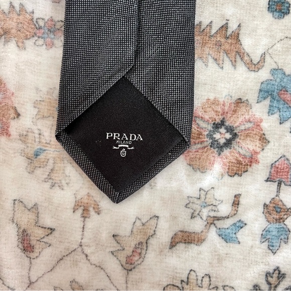 Prada Silk Blend Tie - Picture 2 of 8